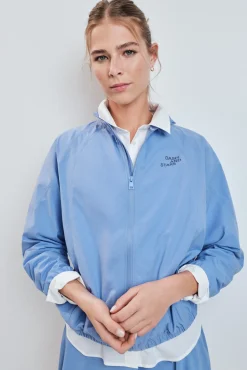 Chaqueta cortavientos bomber azul