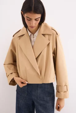 Chaqueta cruzada crop