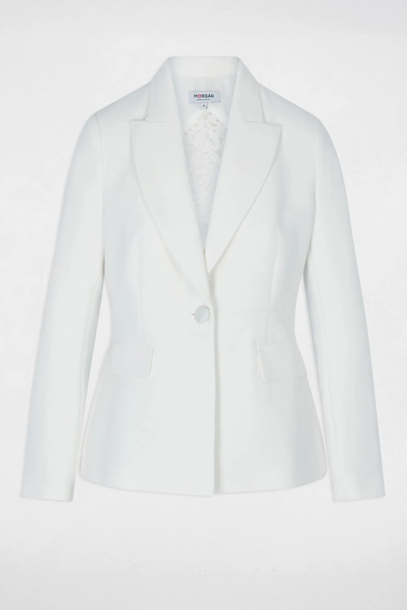 Chaqueta entallada de encaje