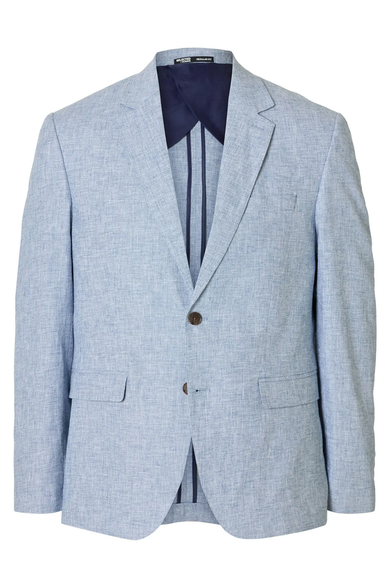 Chaqueta lino con solapa