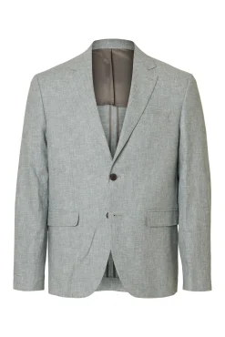 Chaqueta lino con solapa