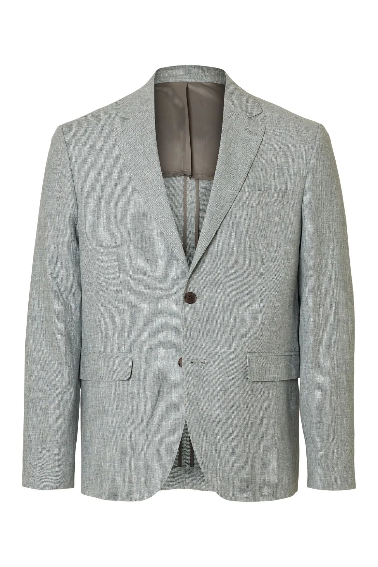 Chaqueta lino con solapa