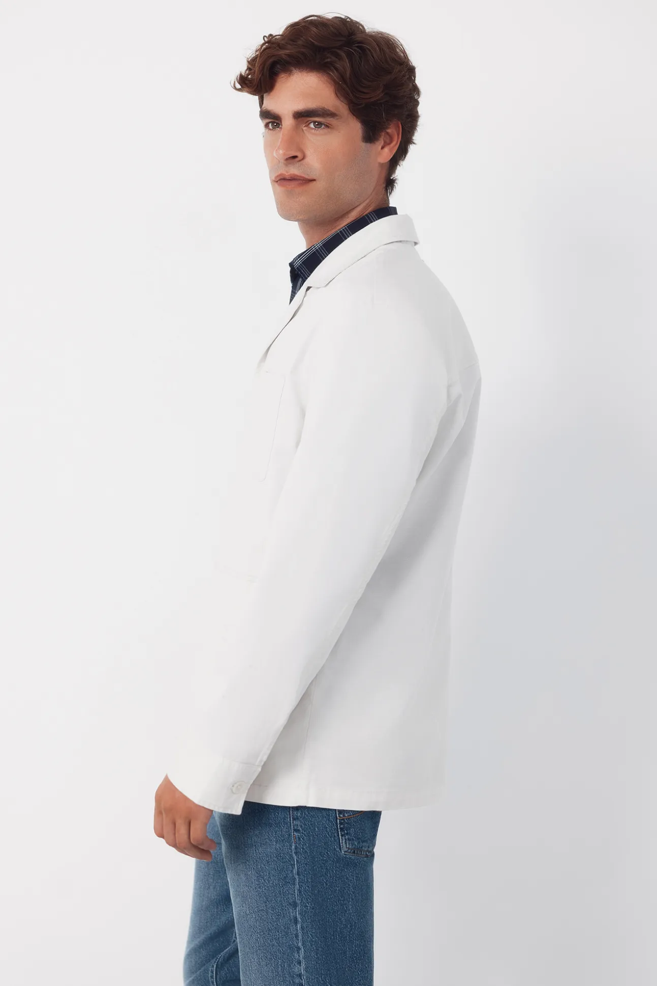 Chaqueta safari mezcla lino