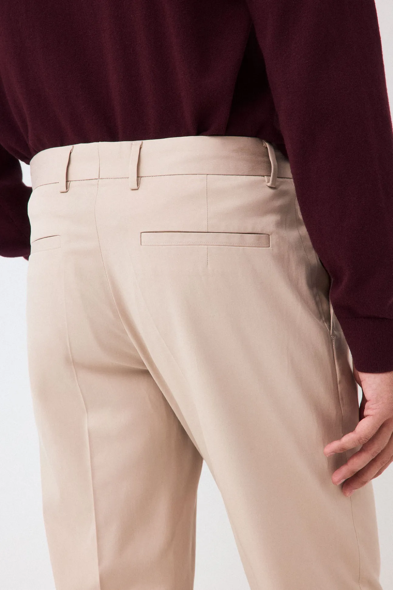 Chino pinzas algodón-tencel tapered