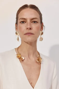 Choker abierto flor