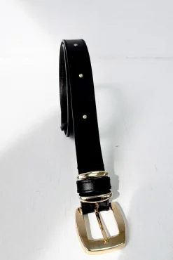 Cinturón piel tachuelas