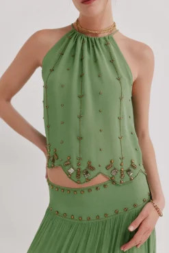 Clarisa. Blusa abalorios