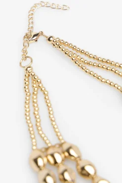 Collar abalorios dorado
