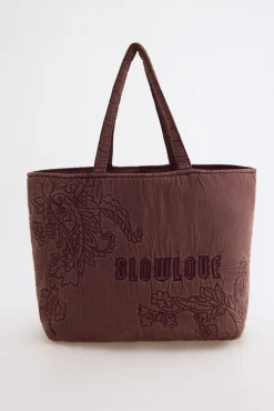 EMBROIDERY WASHED SHOPPER