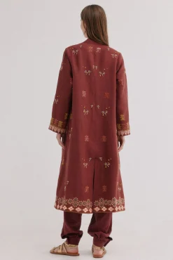 Entra. Kimono de lino largo