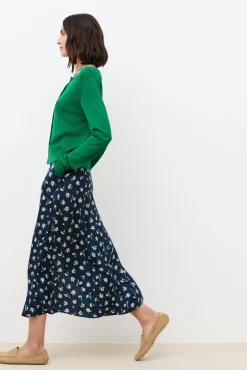 Falda larga estampada