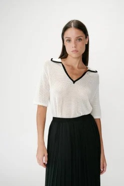 Falda larga plisada Walina