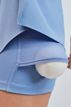 Falda malla interior azul