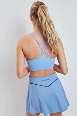 Falda malla interior azul