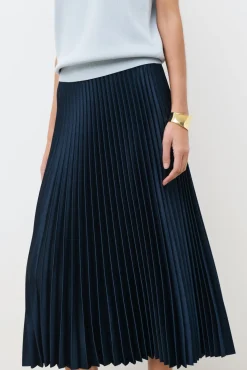 Falda midi plisada
