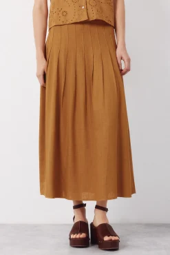 Falda midi tablas