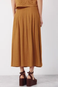 Falda midi tablas