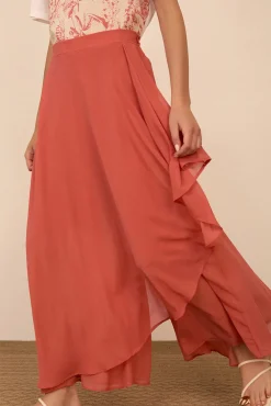 Falda-pantalón de gasa