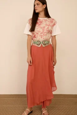 Falda-pantalón de gasa