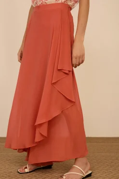 Falda-pantalón de gasa
