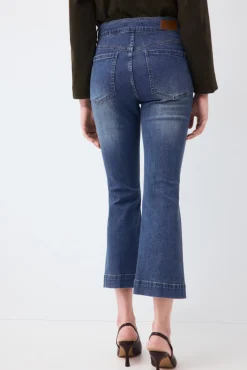 Jeans flare cropped
