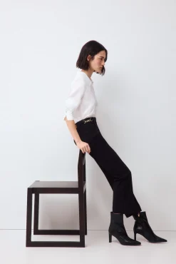 Jeans flare cropped