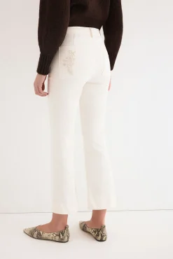 Jeans flare cropped