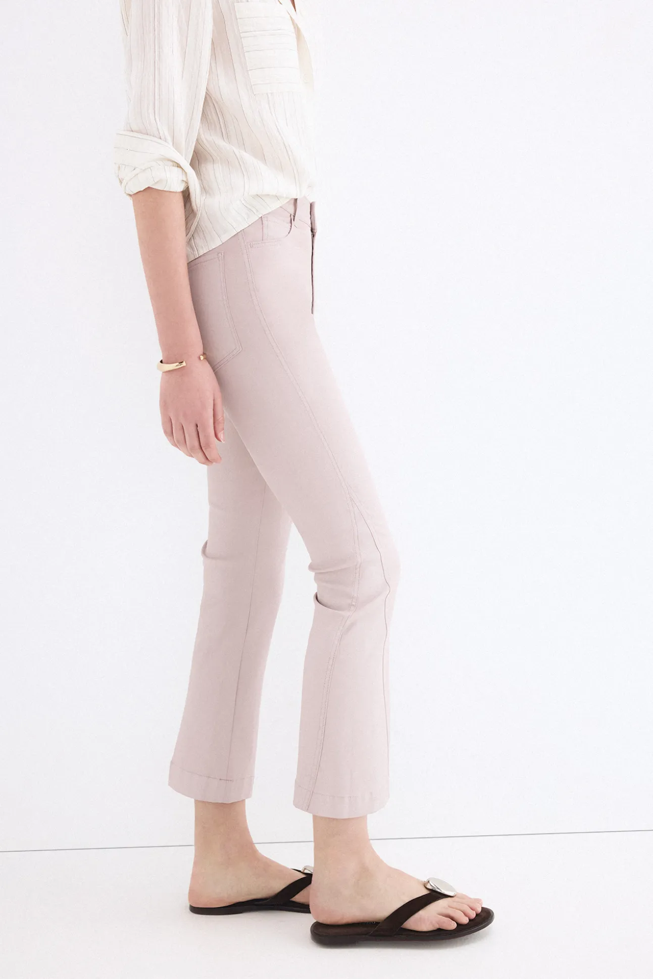 Jeans flare cropped