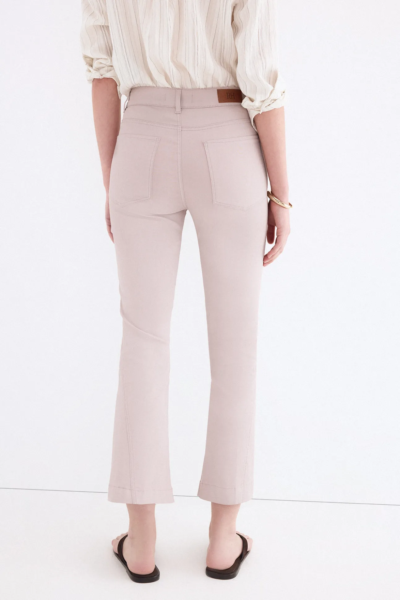 Jeans flare cropped