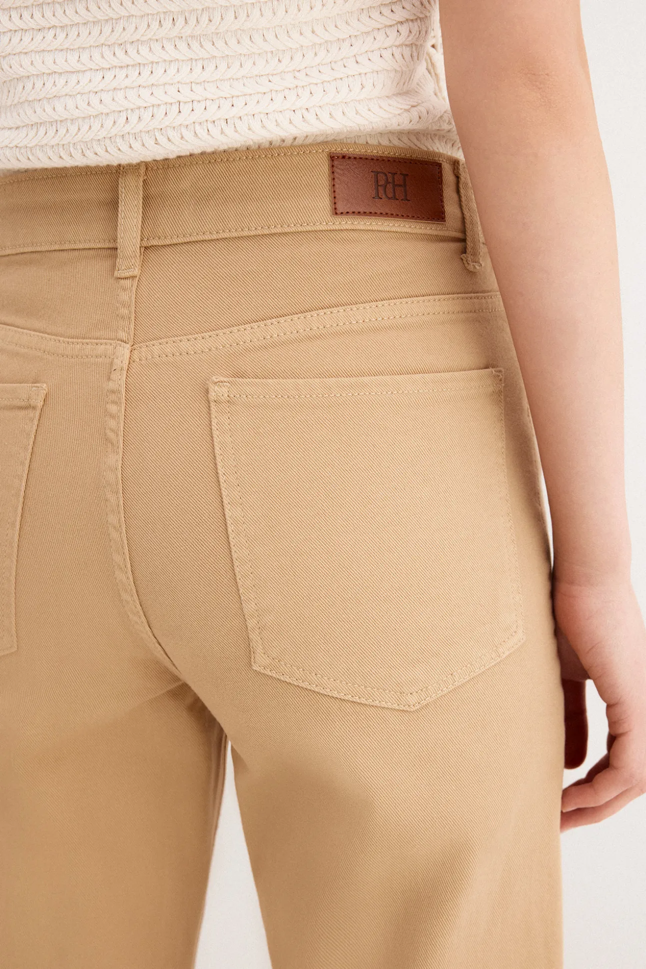 Jeans straight capri basic