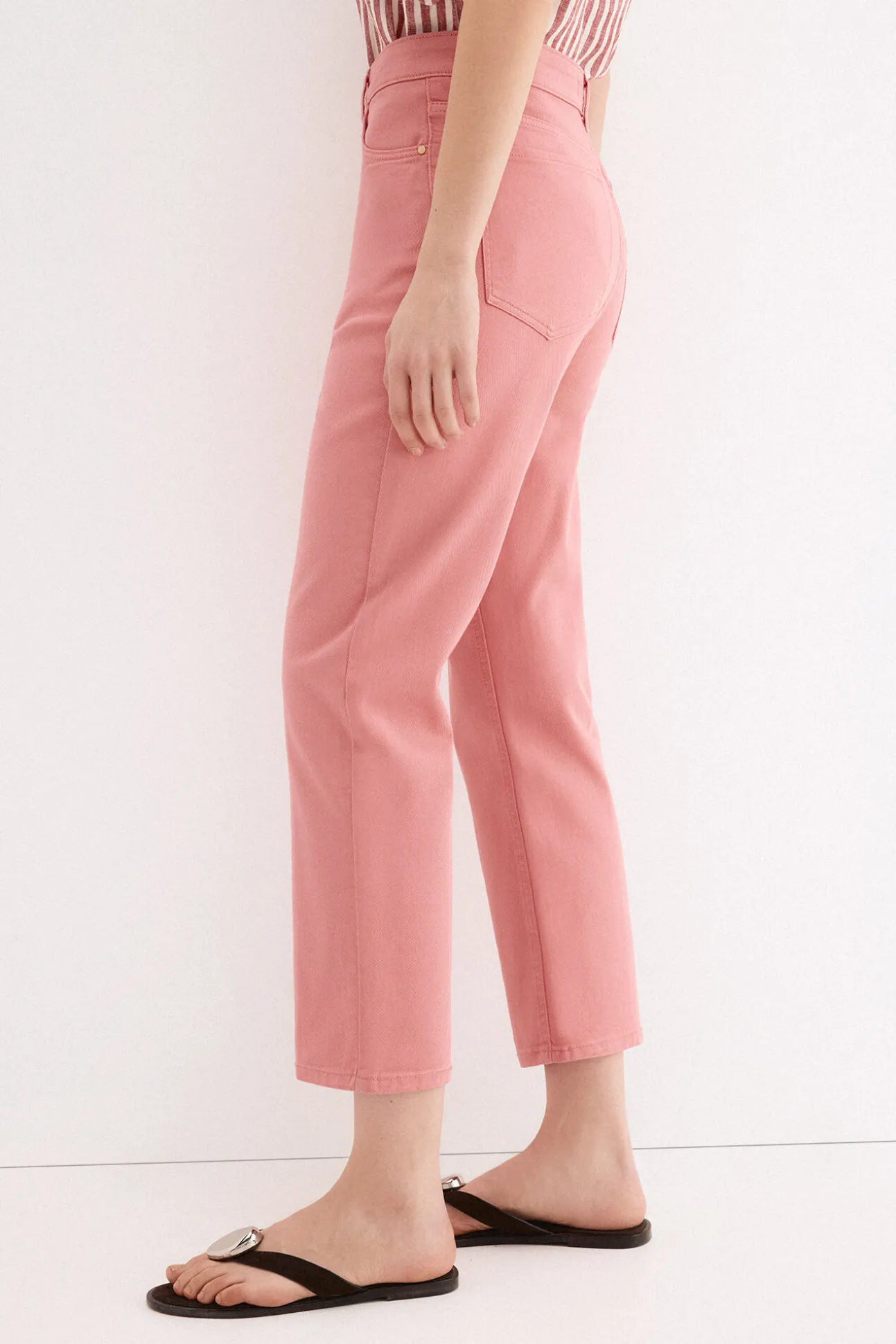 Jeans straight capri basic