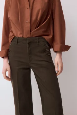 Jeans wide leg capri