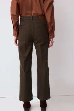 Jeans wide leg capri