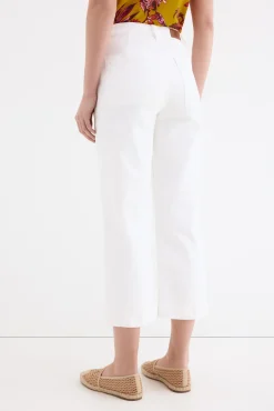 Jeans wide leg capri