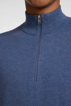 Jersey de punto con media cremallera 100% algodón