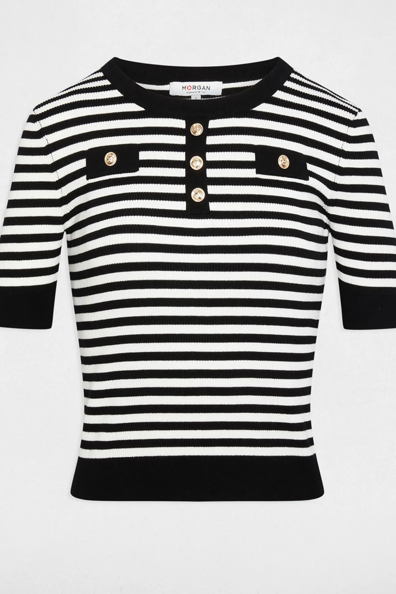 Jersey de rayas manga corta