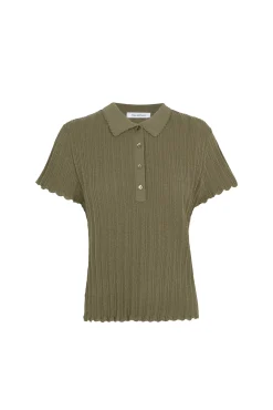 Jersey estructura cuello polo manga corta