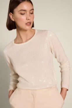 Jersey lentejuelas transparente