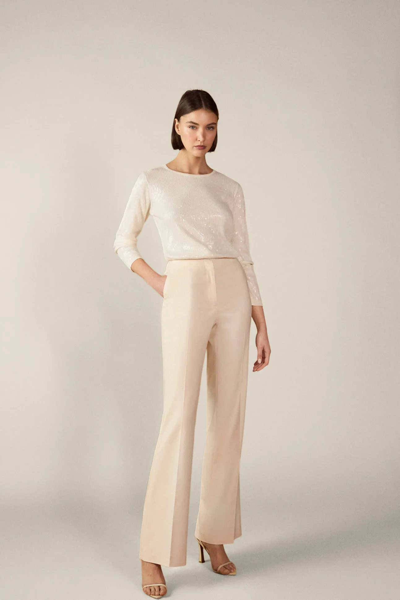 Jersey lentejuelas transparente
