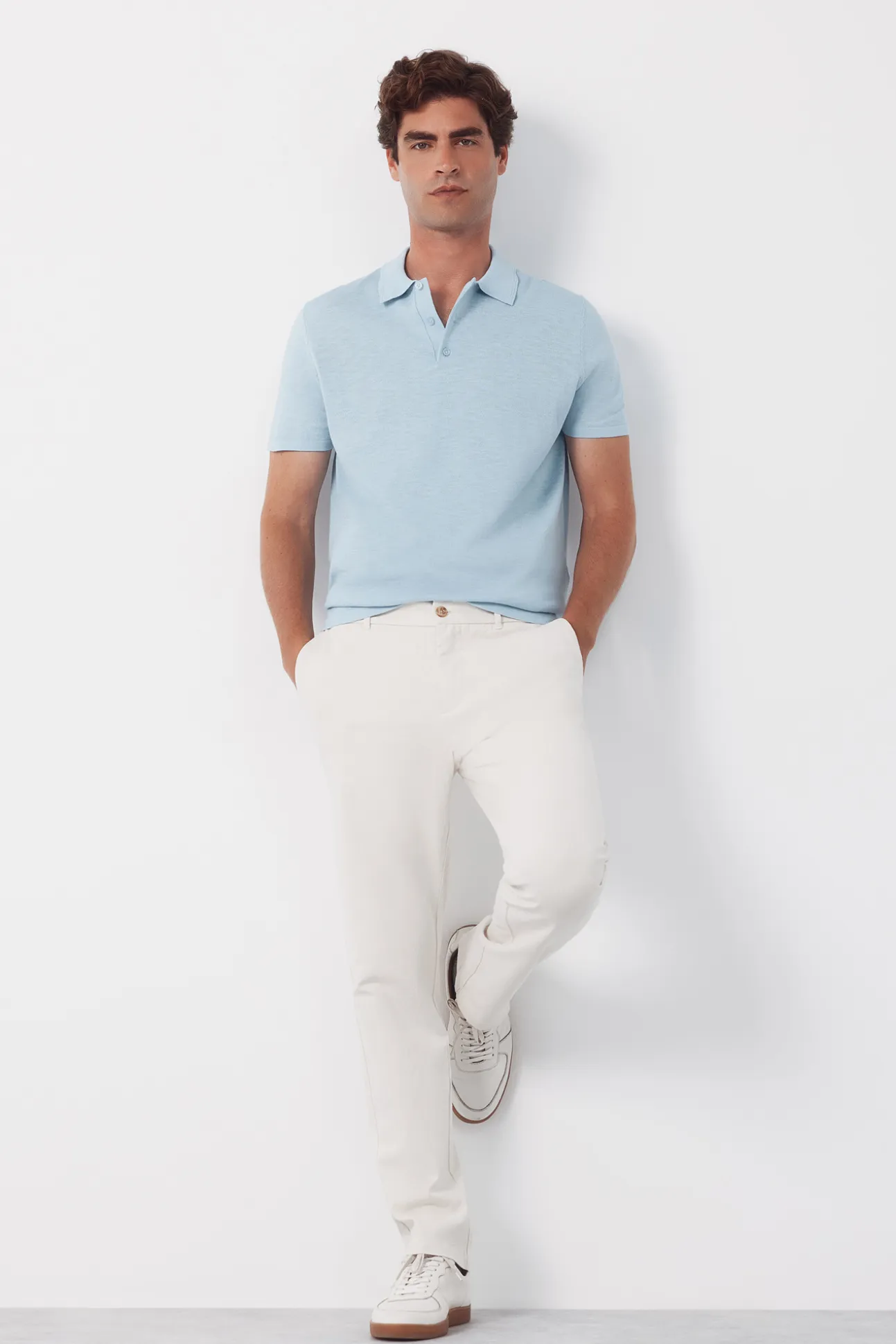 Jersey polo manga corta algodón