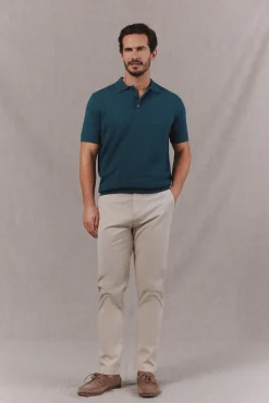 Jersey polo manga corta torzal
