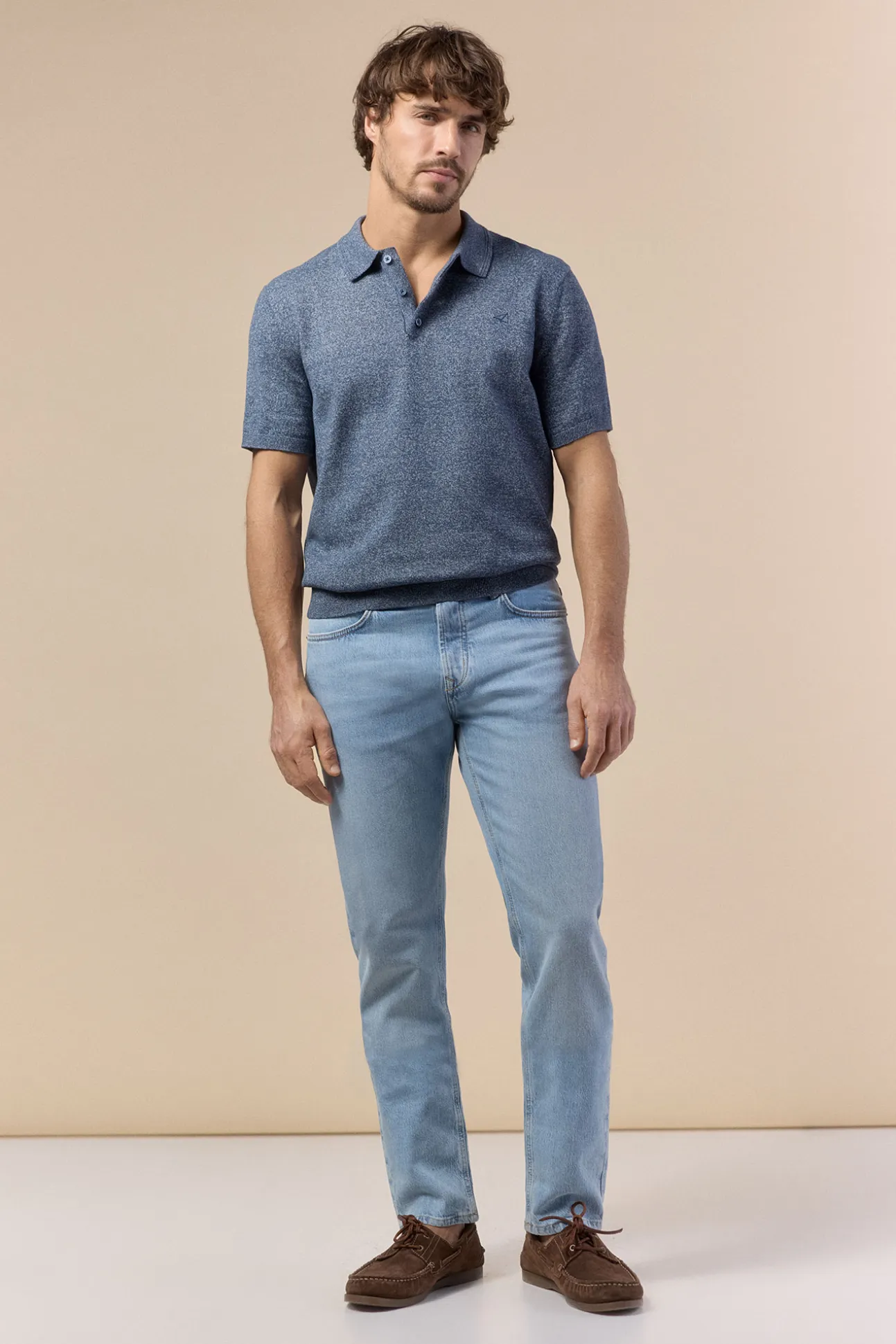 Jersey polo manga corta torzal