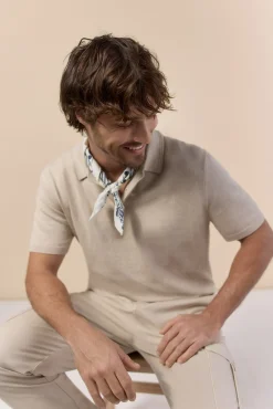 Jersey polo manga corta torzal