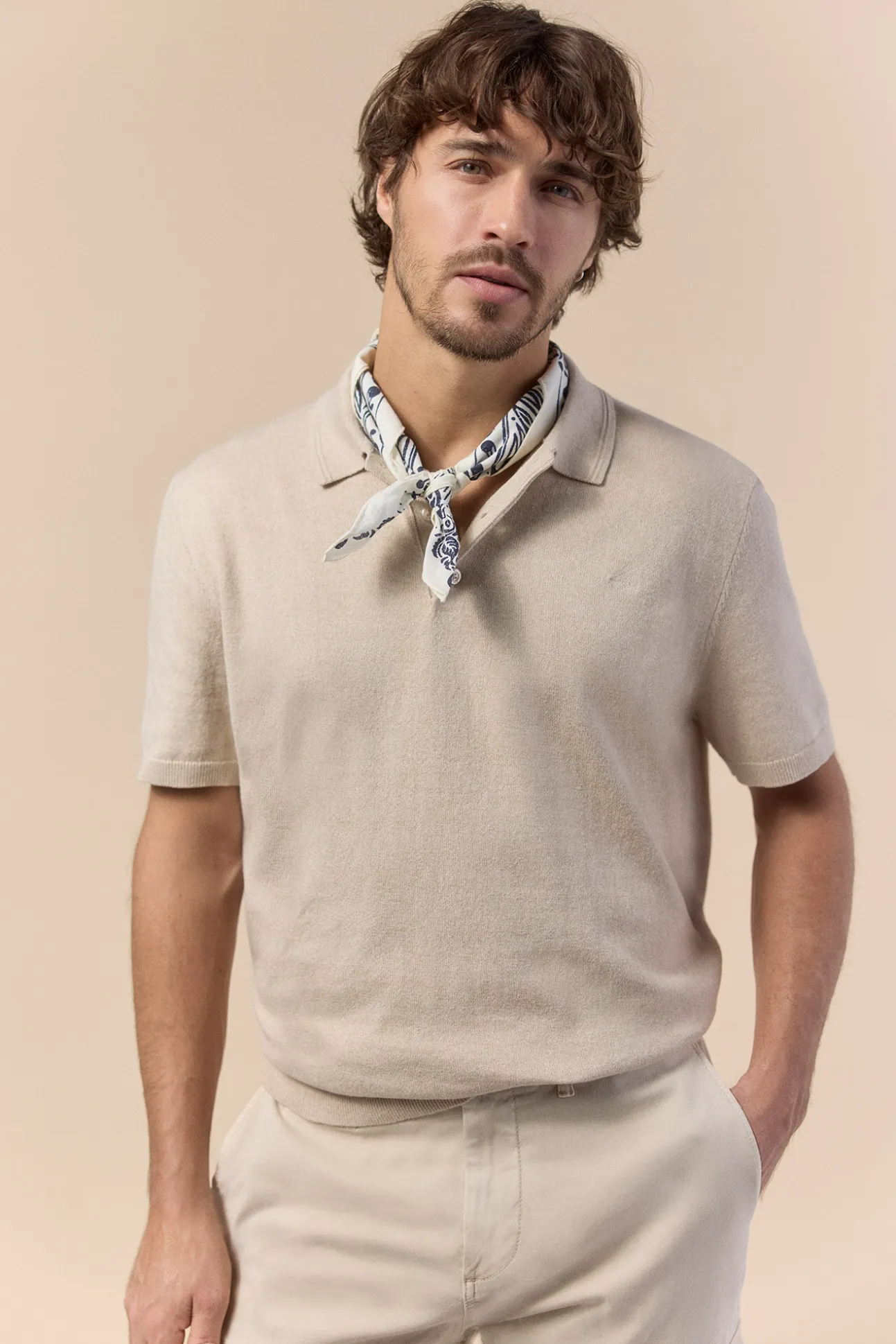 Jersey polo manga corta torzal