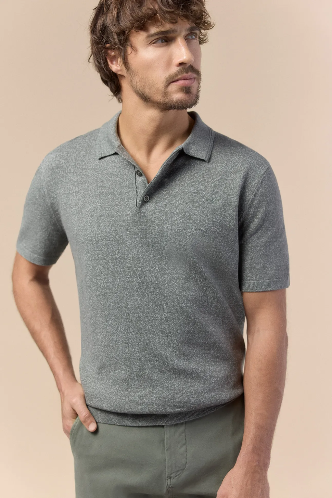 Jersey polo manga corta torzal