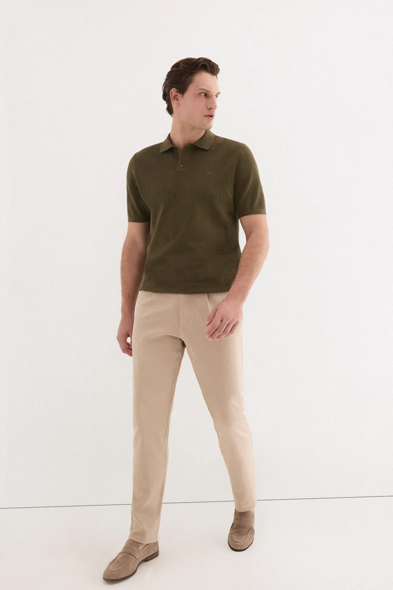 Jersey polo premium manga corta rayas