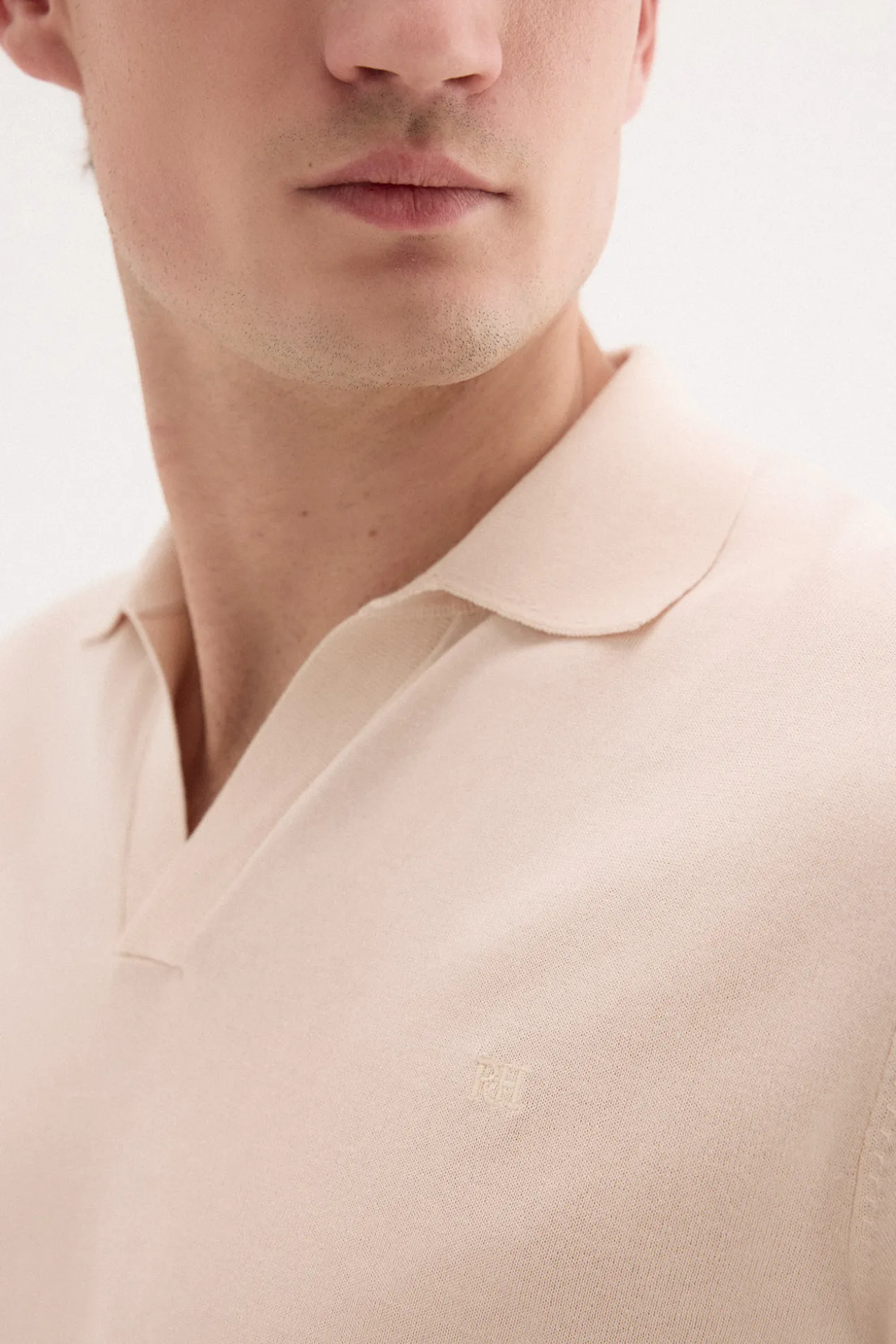 Jersey polo premium manga corta algodón