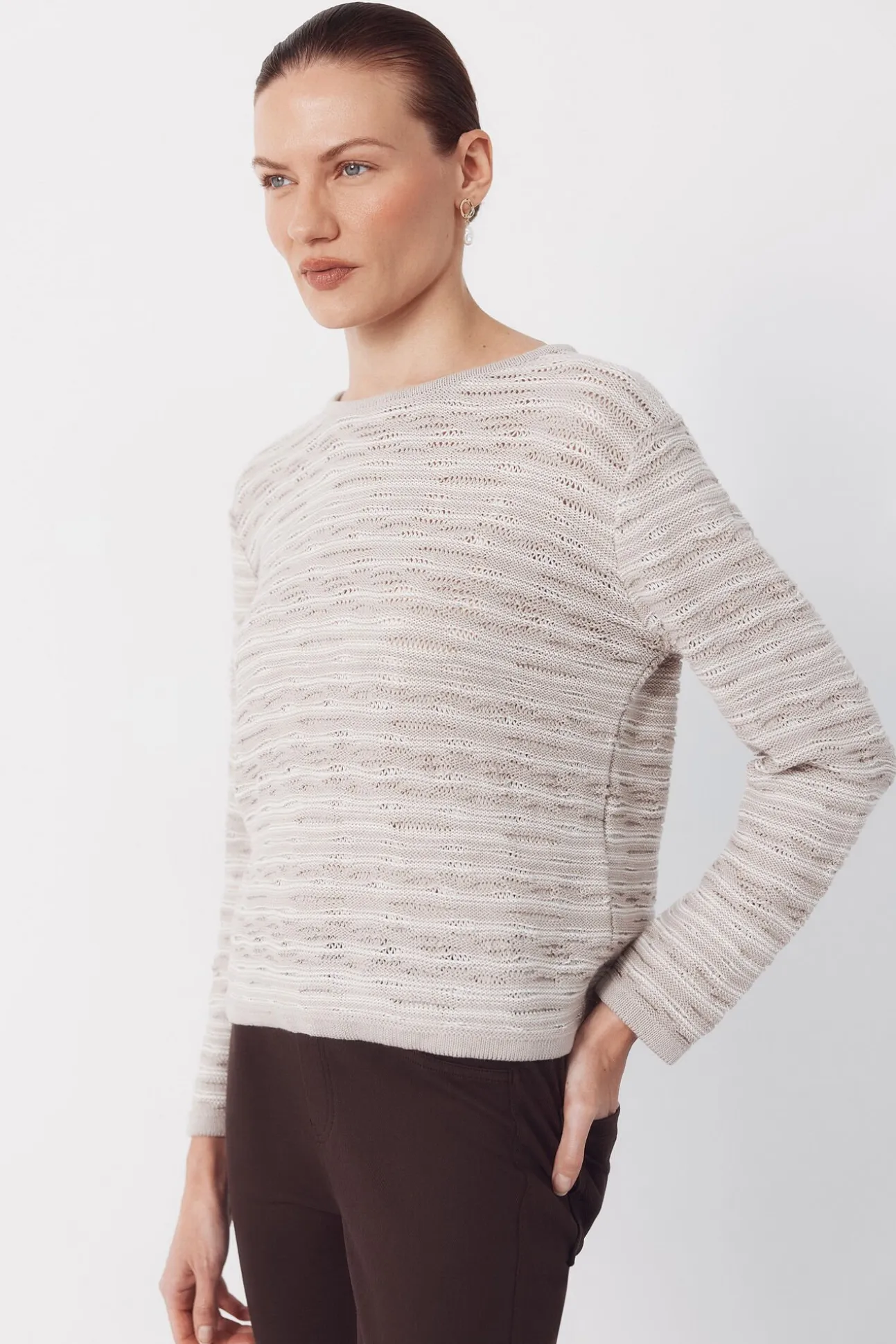Jersey punto texturado
