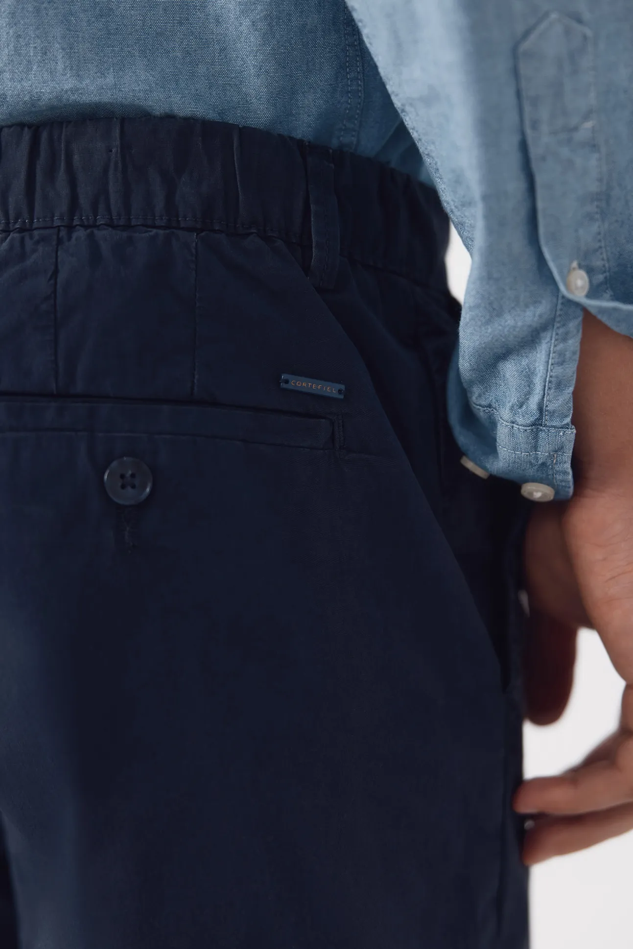 Jogger popelin con gomas regular