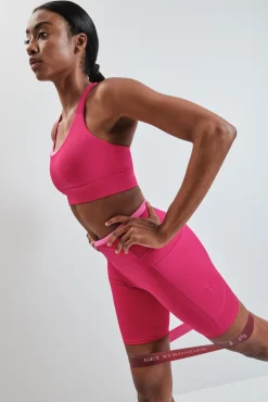 Leggings ciclista rosa 4D STRETCH